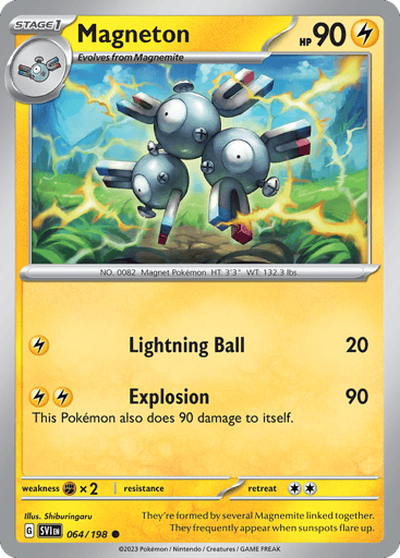 Magneton – Common Reverse Holo – 064/198 – Scarlet & Violet