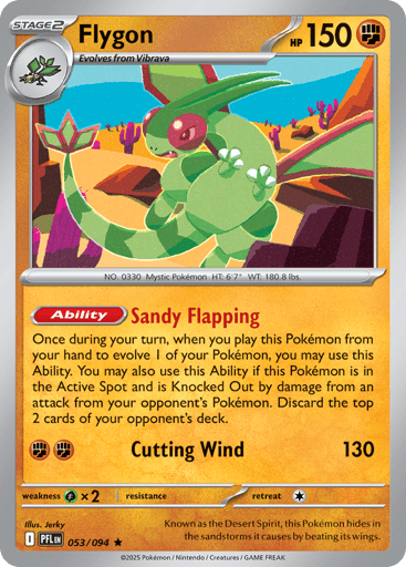 Flygon – Rare Holo – 053/094 – Phantasmal Flames