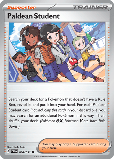 Paldean Student – Common – 086/091 – Paldean Fates