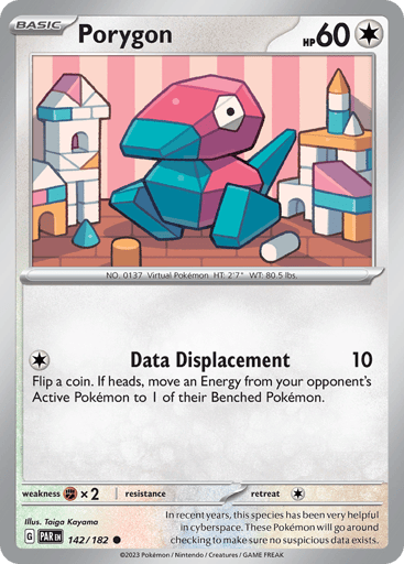 Porygon – Common Reverse Holo – 142/182 – Paradox Rift