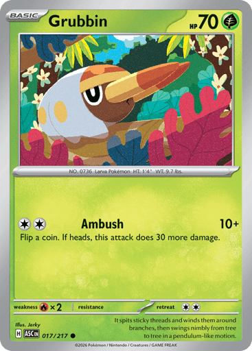 Grubbin – Common – 017/217 – Ascended Heroes