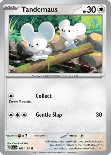 Tandemaus – Common Reverse Holo – 166/193 – Paldea Evolved