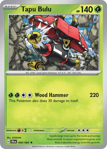 Tapu Bulu – Rare Holo – 006/064 – Shrouded Fable