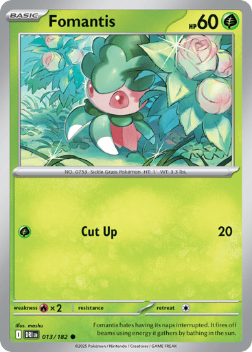 Fomantis – Common Reverse Holo – 013/182 – Destined Rivals