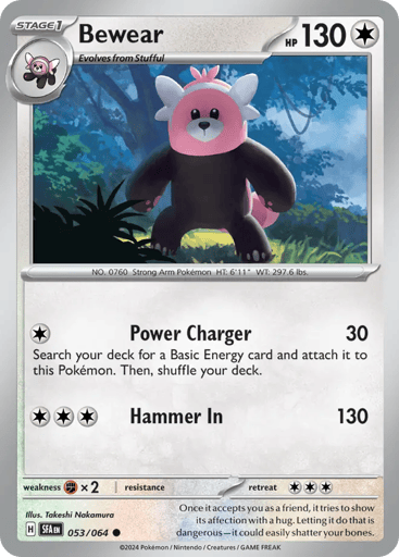 Bewear – Common Reverse Holo – 053/064 – Shrouded Fable