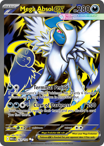 Mega Absol ex – Ultra Rare – 161/132 – Mega Evolution