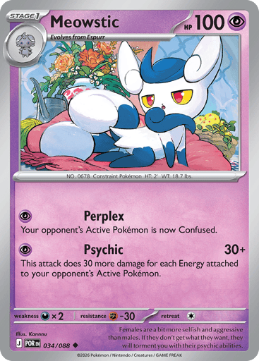 Meowstic – Uncommon – 034/088 – Perfect Order