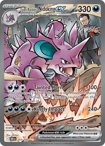 Team Rocket’s Nidoking ex – Special Illustration Rare – 233/182 – Destined Rivals