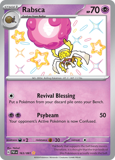 Rabsca – Shiny Rare – 163/091 – Paldean Fates