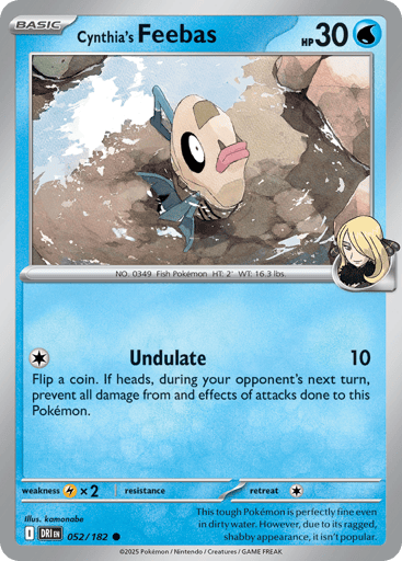 Cynthia’s Feebas – Common – 052/182 – Destined Rivals