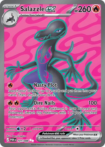 Salazzle ex – Ultra Rare – 101/088 – Perfect Order