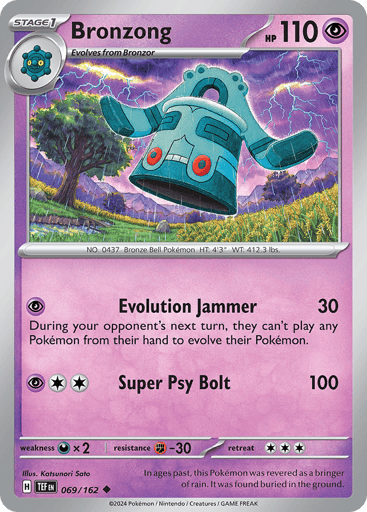 Bronzong – Uncommon – 069/162 – Temporal Forces