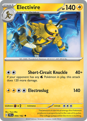 Electivire – Uncommon – 054/162 – Temporal Forces
