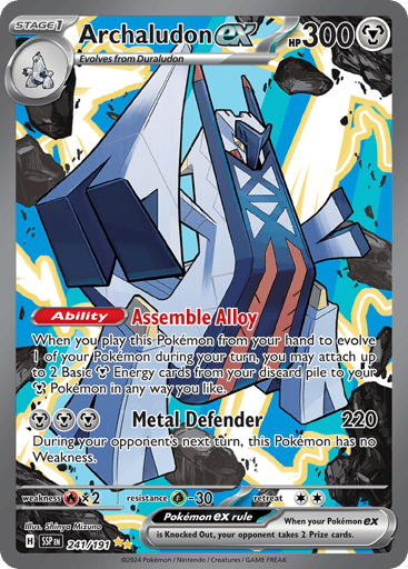 Archaludon ex – Special Illustration Rare – 241/191 – Surging Sparks