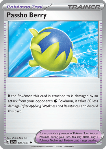 Passho Berry – Uncommon Reverse Holo – 184/191 – Surging Sparks