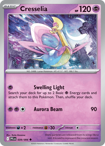 Cresselia – Uncommon Reverse Holo – 039/094 – Phantasmal Flames