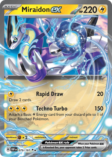 Miraidon ex – Double Rare – 079/197 – Obsidian Flames