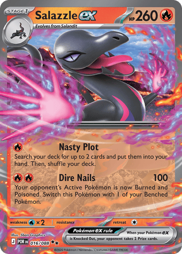 Salazzle ex – Double Rare – 016/088 – Perfect Order