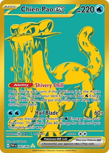 Chien-Pao ex – Hyper Rare – 242/091 – Paldean Fates