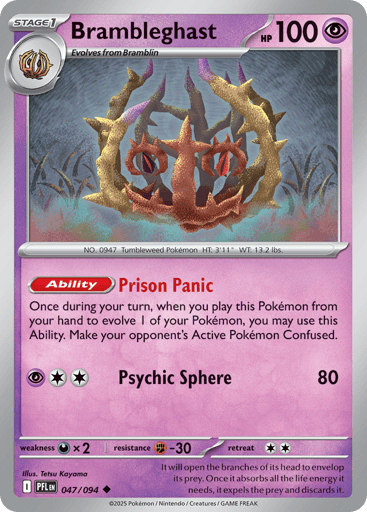 Brambleghast – Uncommon Reverse Holo – 047/094 – Phantasmal Flames