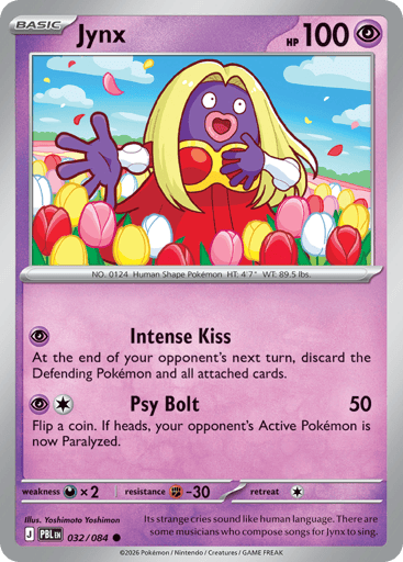 Jynx – Common Reverse Holo – 032/084 – Pitch Black