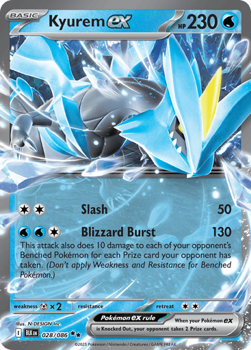 Kyurem ex – Double Rare – 028/086 – Black Bolt