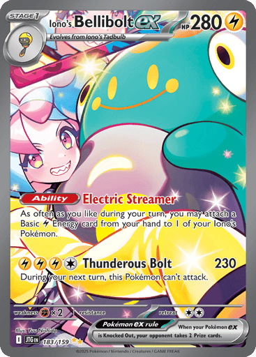 Iono’s Bellibolt ex – Special Illustration Rare – 183/159 – Journey Together
