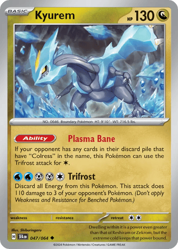 Kyurem – Uncommon Reverse Holo – 047/064 – Shrouded Fable