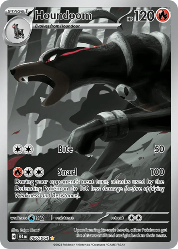 Houndoom – Illustration Rare – 066/064 – Shrouded Fable