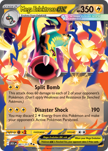 Mega Eelektross ex – Double Rare – 061/217 – Ascended Heroes