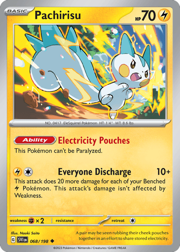 Pachirisu – Uncommon – 068/198 – Scarlet & Violet