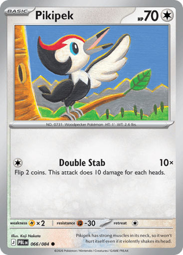 Pikipek – Common Reverse Holo – 066/084 – Pitch Black