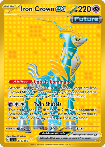 Iron Crown ex – Hyper Rare – 216/162 – Temporal Forces