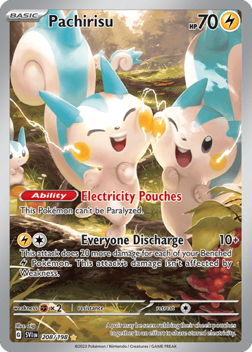 Pachirisu – Illustration Rare – 208/198 – Scarlet & Violet