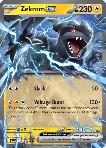 Zekrom ex – Double Rare – 034/086 – Black Bolt