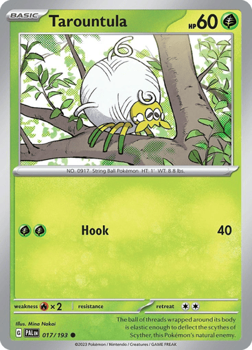Tarountula – Common Reverse Holo – 017/193 – Paldea Evolved