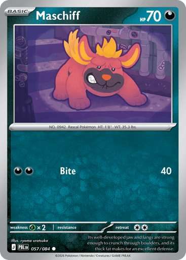 Maschiff – Common Reverse Holo – 057/084 – Pitch Black