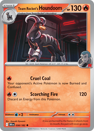 Team Rocket’s Houndoom – Uncommon – 038/182 – Destined Rivals