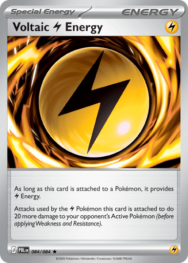 Voltaic Lightning Energy – Rare Reverse Holo – 084/084 – Pitch Black
