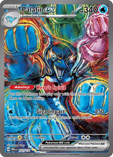 Palafin ex – Special Illustration Rare – 151/131 – Prismatic Evolutions