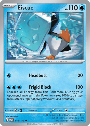 Eiscue – Uncommon Reverse Holo – 048/193 – Paldea Evolved