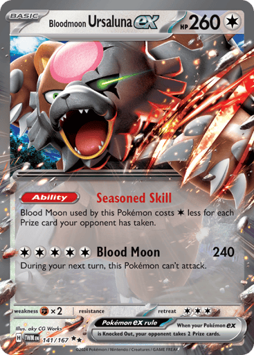 Bloodmoon Ursaluna ex – Double Rare – 141/167 – Twilight Masquerade