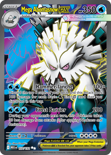 Mega Abomasnow ex – Ultra Rare – 157/132 – Mega Evolution