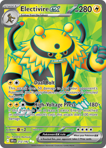 Electivire ex – Ultra Rare – 212/182 – Destined Rivals