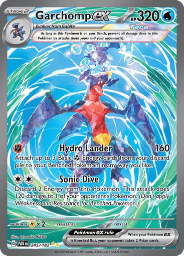 Garchomp ex – Special Illustration Rare – 245/182 – Paradox Rift
