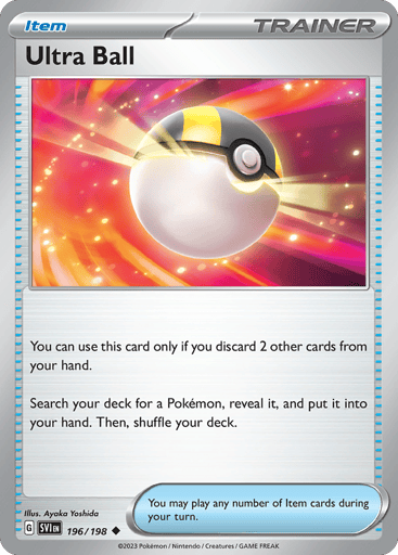 Ultra Ball – Uncommon Reverse Holo – 196/198 – Scarlet & Violet