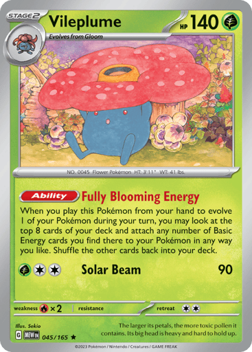 Vileplume – Rare – 045/165 – S&V 151