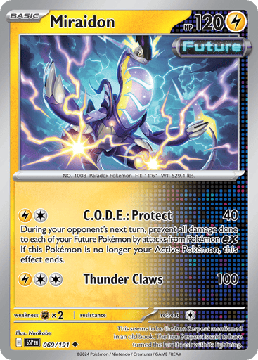 Miraidon – Uncommon Reverse Holo – 069/191 – Surging Sparks