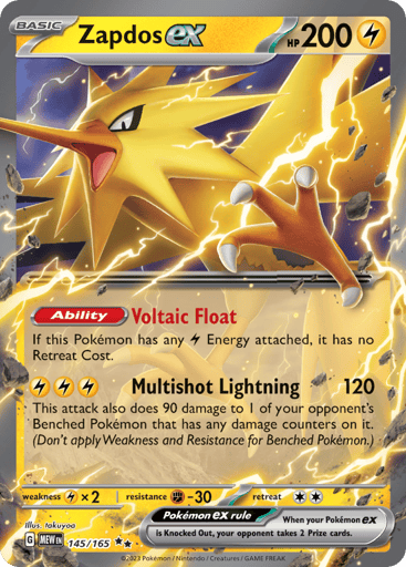 Zapdos ex – Double Rare – 145/165 – S&V 151