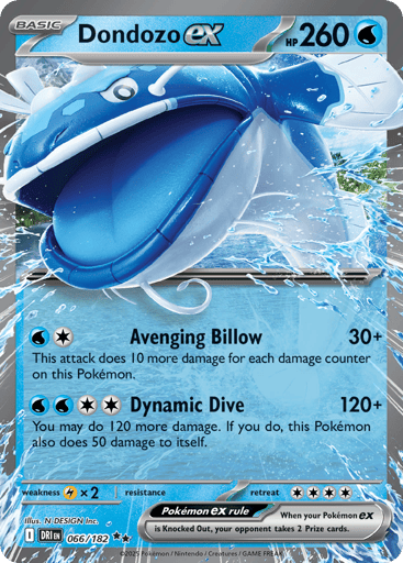 Dondozo ex – Double Rare – 066/182 – Destined Rivals